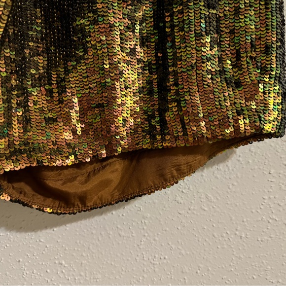 3.1 Phillip Lim Gold Sequin Silk Mini Shorts - Size 0 - Picture 8 of 10